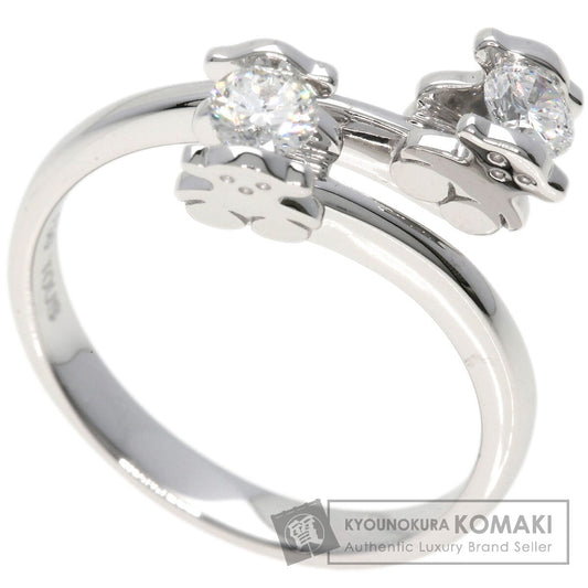 TOUS   Ring Diamond Bear Motif K18 White Gold Ladies