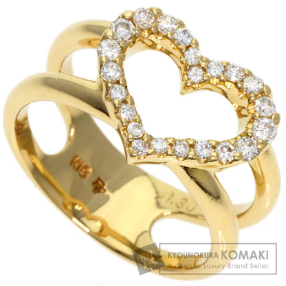 Ponte Vecchio   Ring Heart Diamond K18 Yellow Gold Ladies