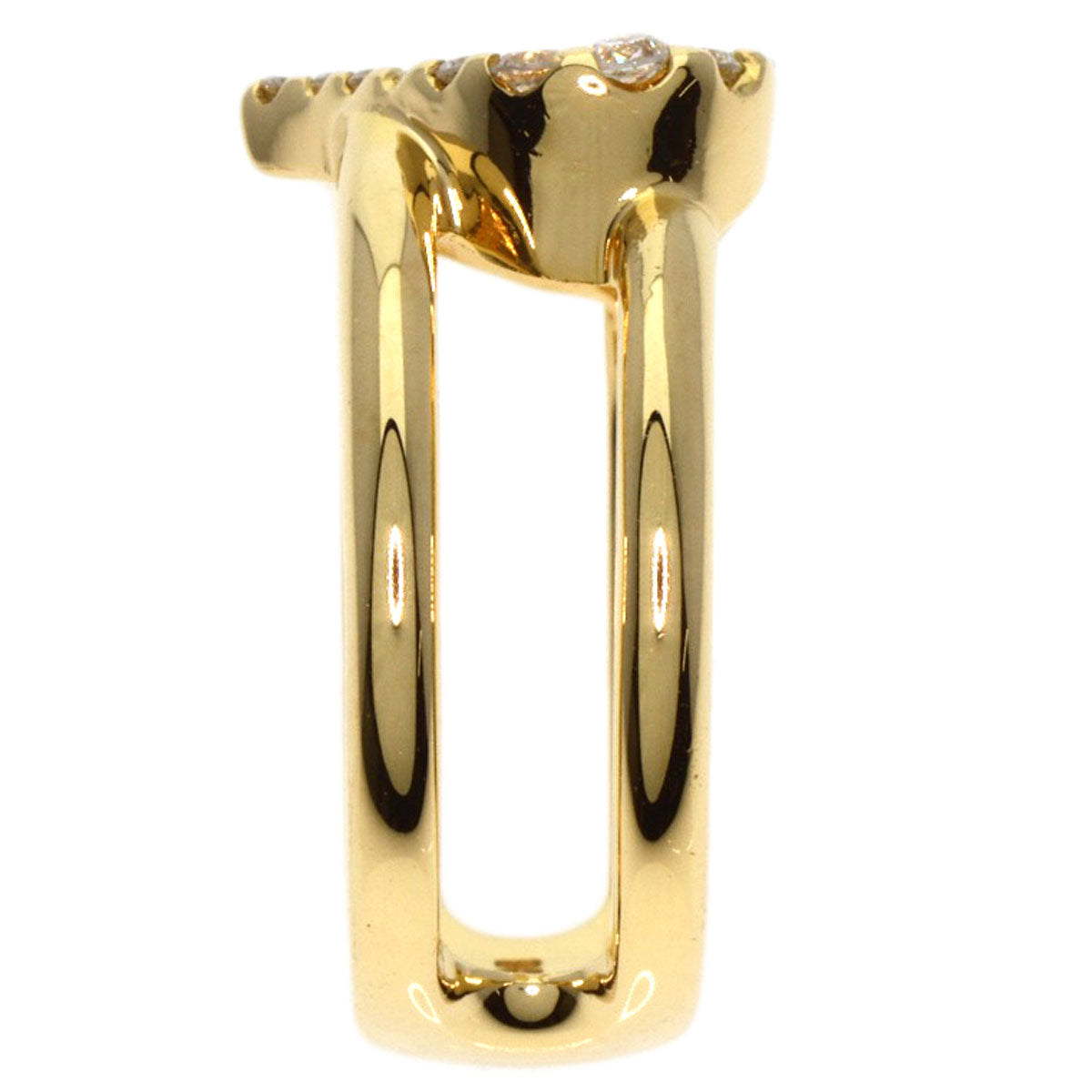 Ponte Vecchio   Ring Heart Diamond K18 Yellow Gold Ladies