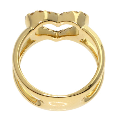 Ponte Vecchio   Ring Heart Diamond K18 Yellow Gold Ladies