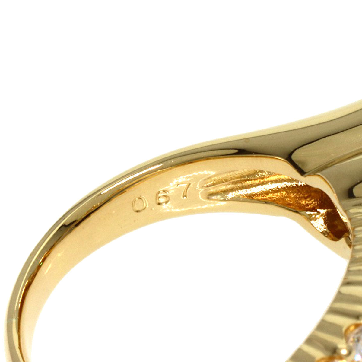 Ponte Vecchio   Ring Diamond K18 Yellow Gold Ladies