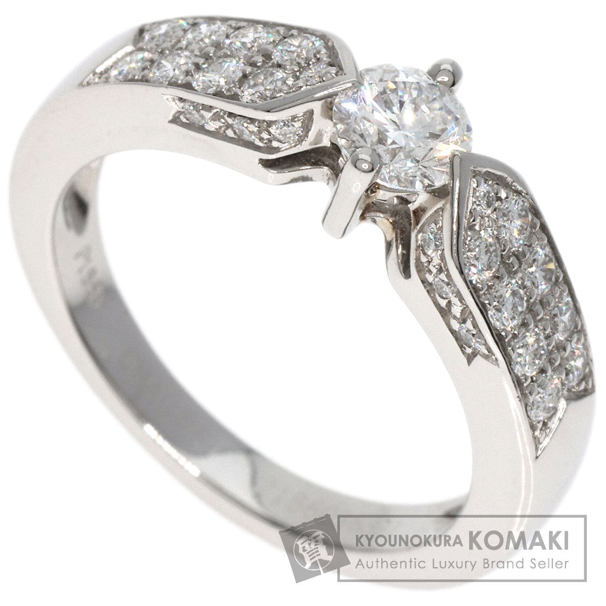 Chaumet Plume de Chaumet Diamond #48 Ring Platinum PT950 Ladies [Used]