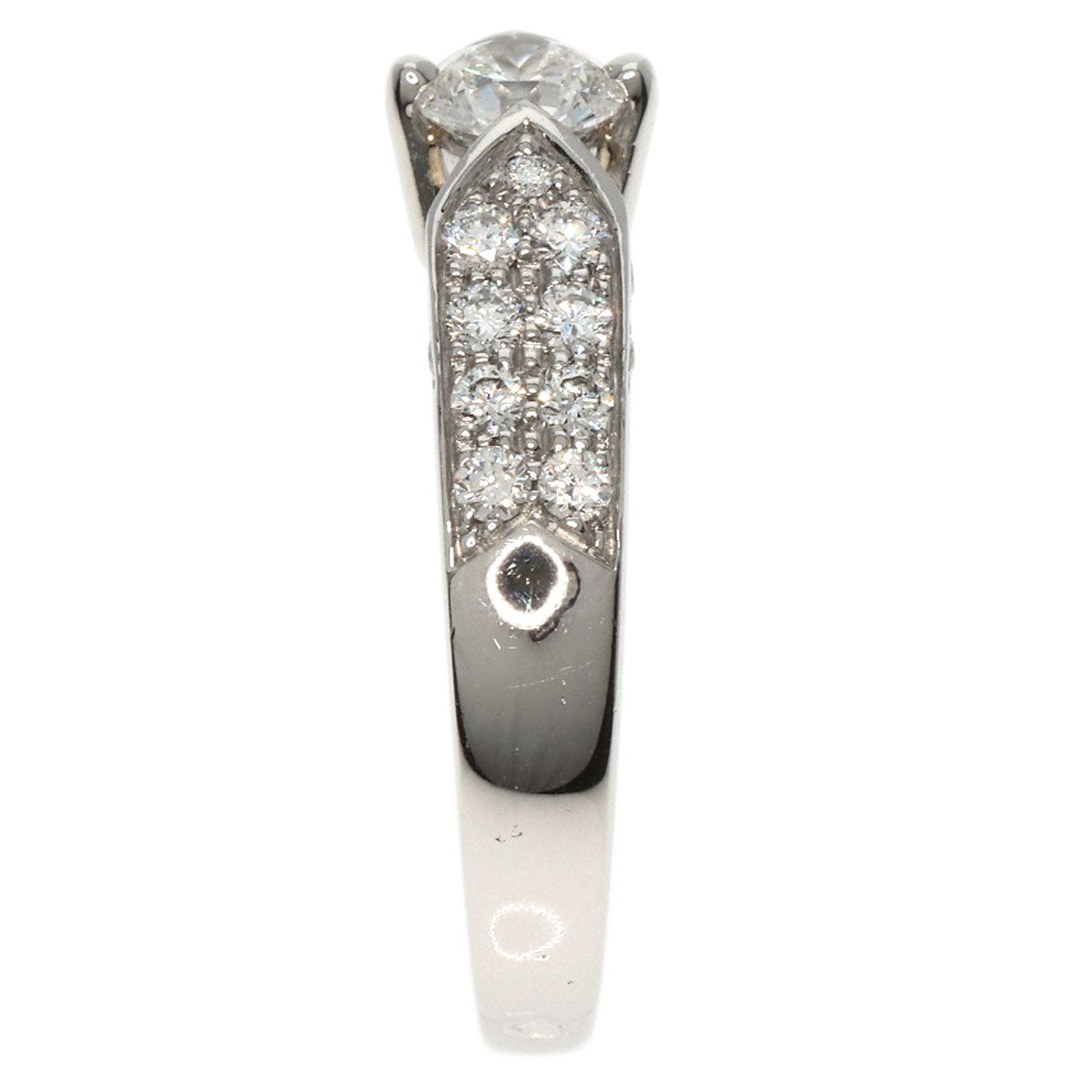 Chaumet Plume de Chaumet Diamond #48 Ring Platinum PT950 Ladies [Used]