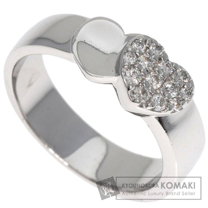 Ponte Vecchio   Ring Heart motif Diamond K18 White Gold Ladies