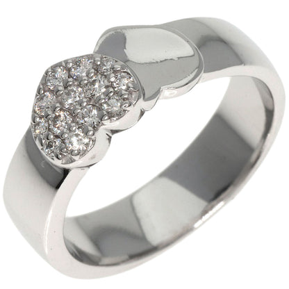 Ponte Vecchio   Ring Heart motif Diamond K18 White Gold Ladies