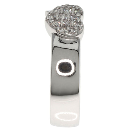 Ponte Vecchio   Ring Heart motif Diamond K18 White Gold Ladies