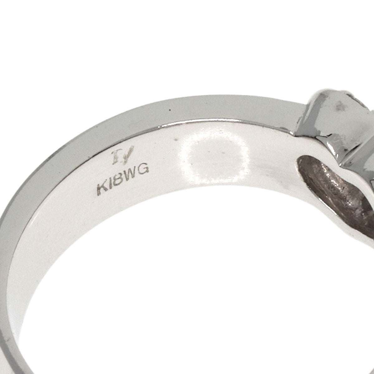 Ponte Vecchio   Ring Heart motif Diamond K18 White Gold Ladies