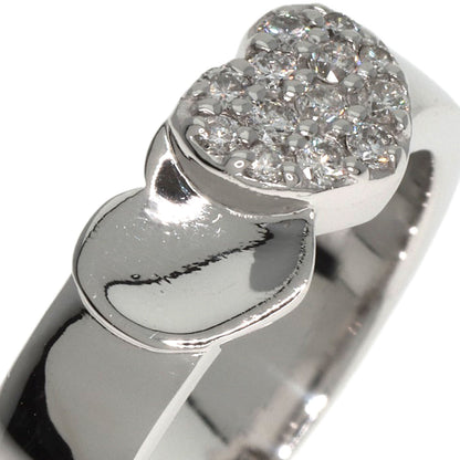 Ponte Vecchio   Ring Heart motif Diamond K18 White Gold Ladies