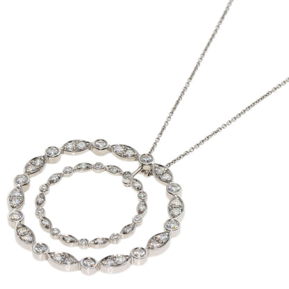 TIFFANY&Co. swing diamond Necklace Platinum PT950 Ladies [Used]
