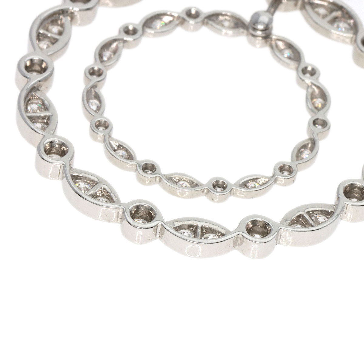TIFFANY&Co. swing diamond Necklace Platinum PT950 Ladies [Used]