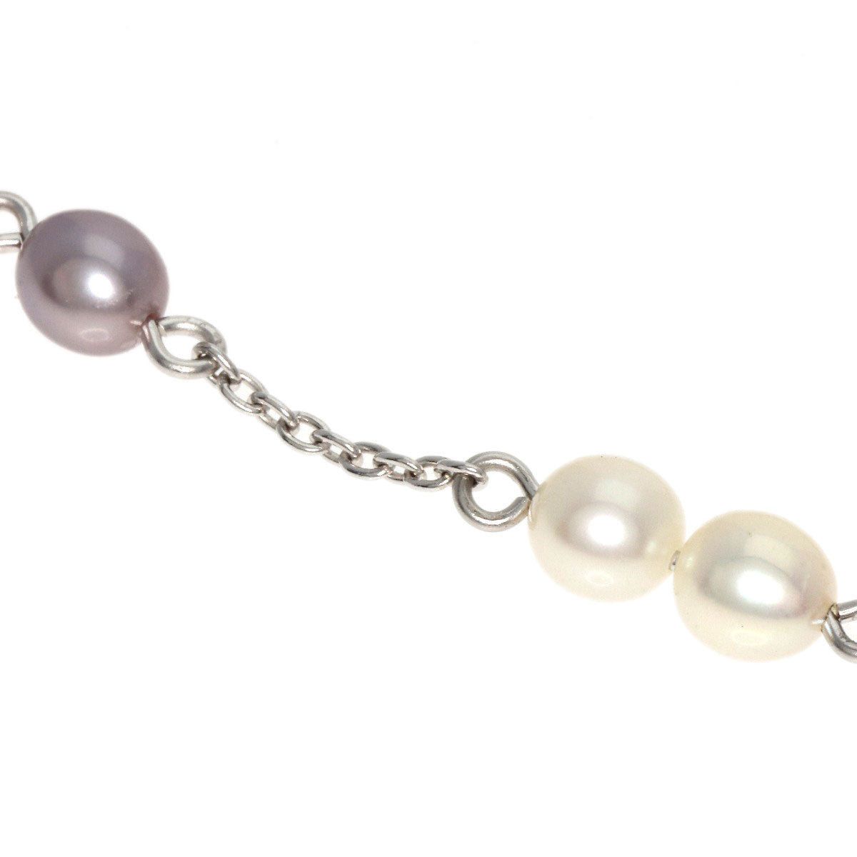 TASAKI   Bracelet Freshwater Pearl Station Pearl K18 White Gold Ladies