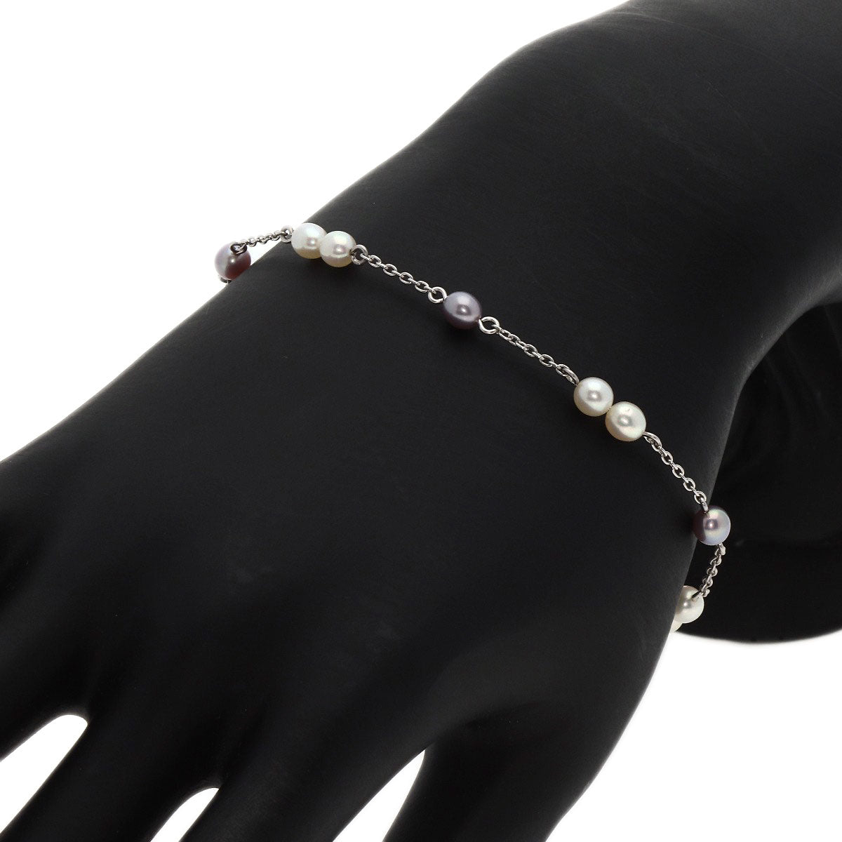 TASAKI   Bracelet Freshwater Pearl Station Pearl K18 White Gold Ladies