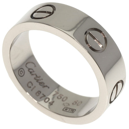 CARTIER   Ring love ring #50 K18 White Gold Ladies