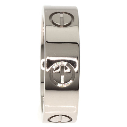 CARTIER   Ring love ring #50 K18 White Gold Ladies