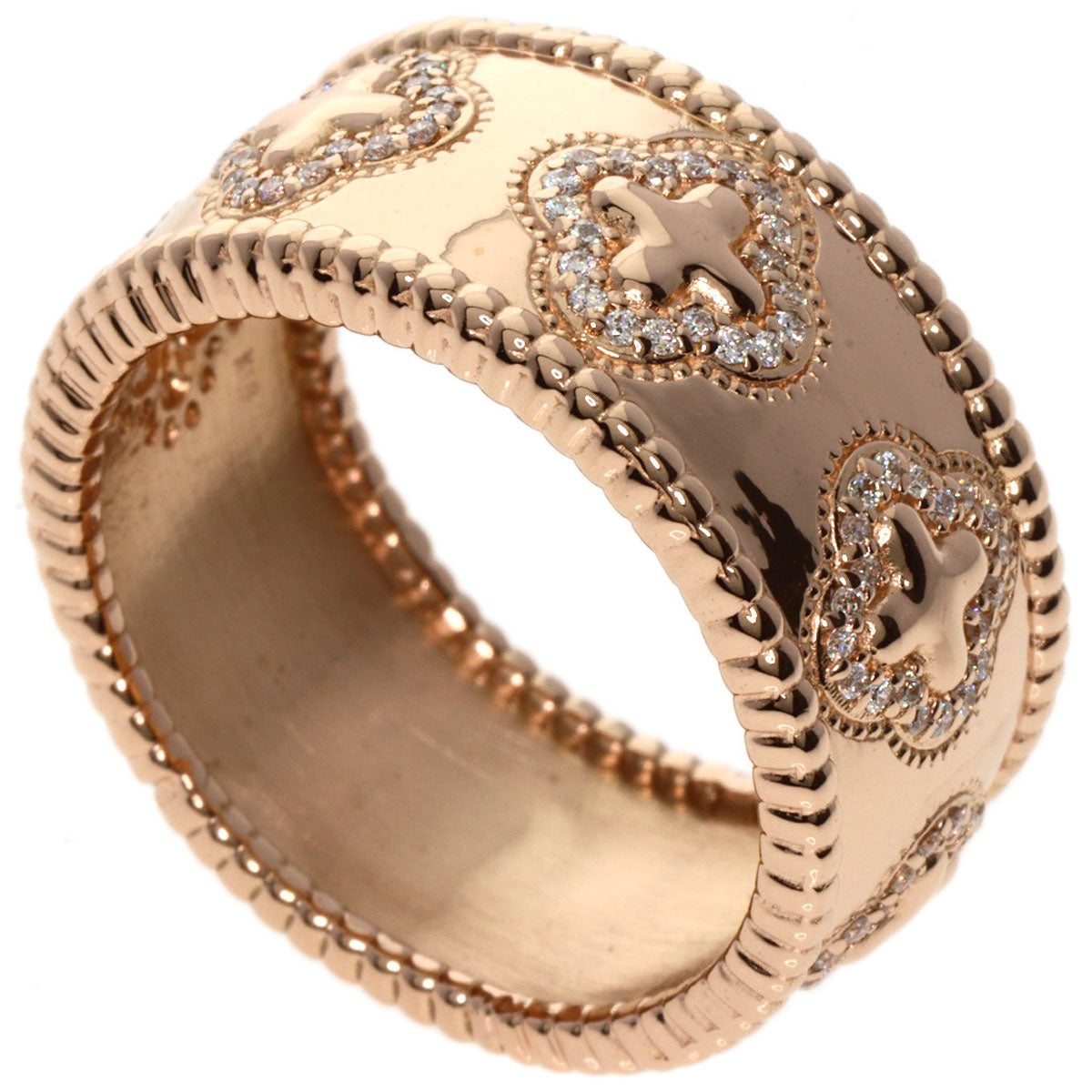 0.4ct Diamond Ring K18 Pink Gold 15.3g　Ladies