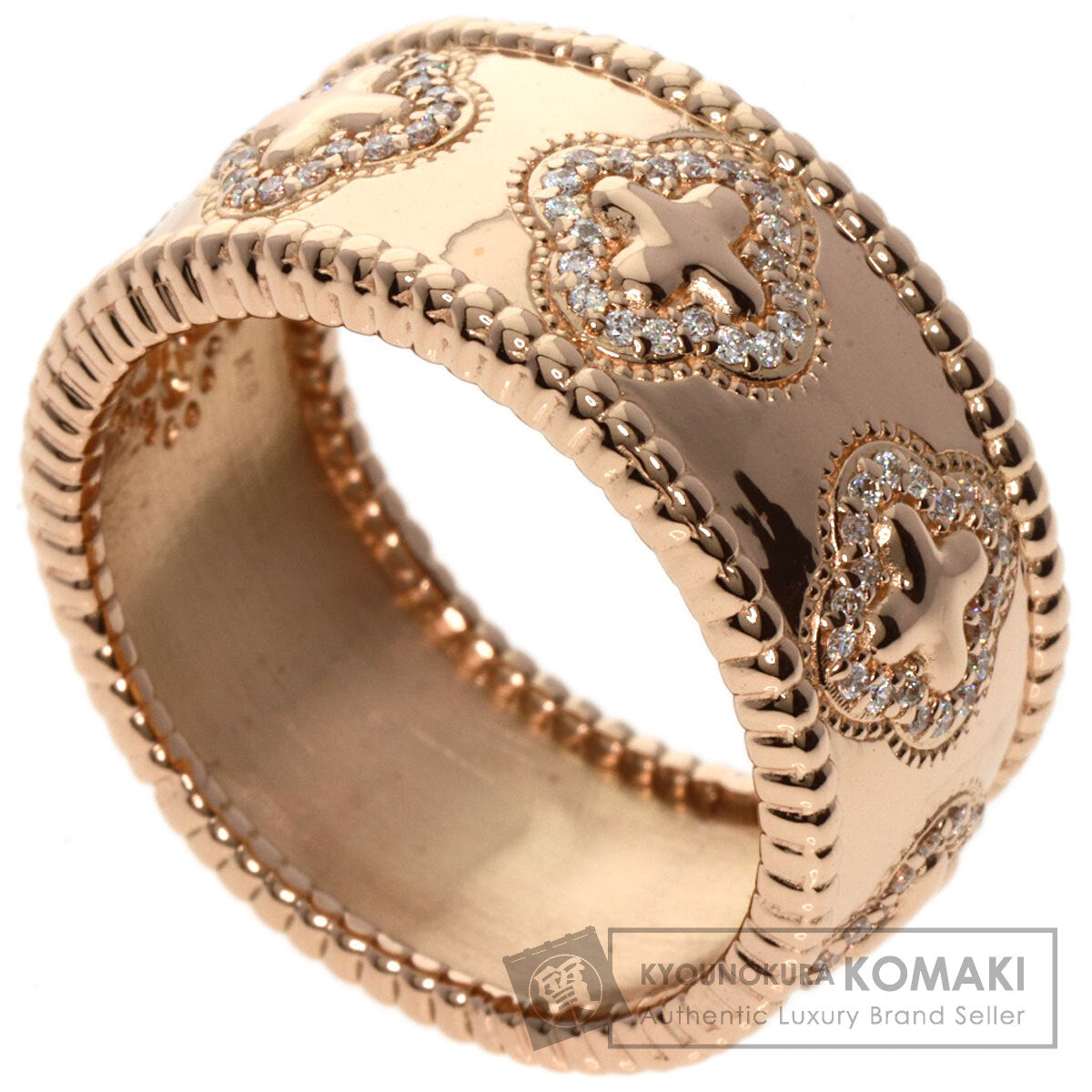 0.4ct Diamond Ring K18 Pink Gold 15.3g　Ladies