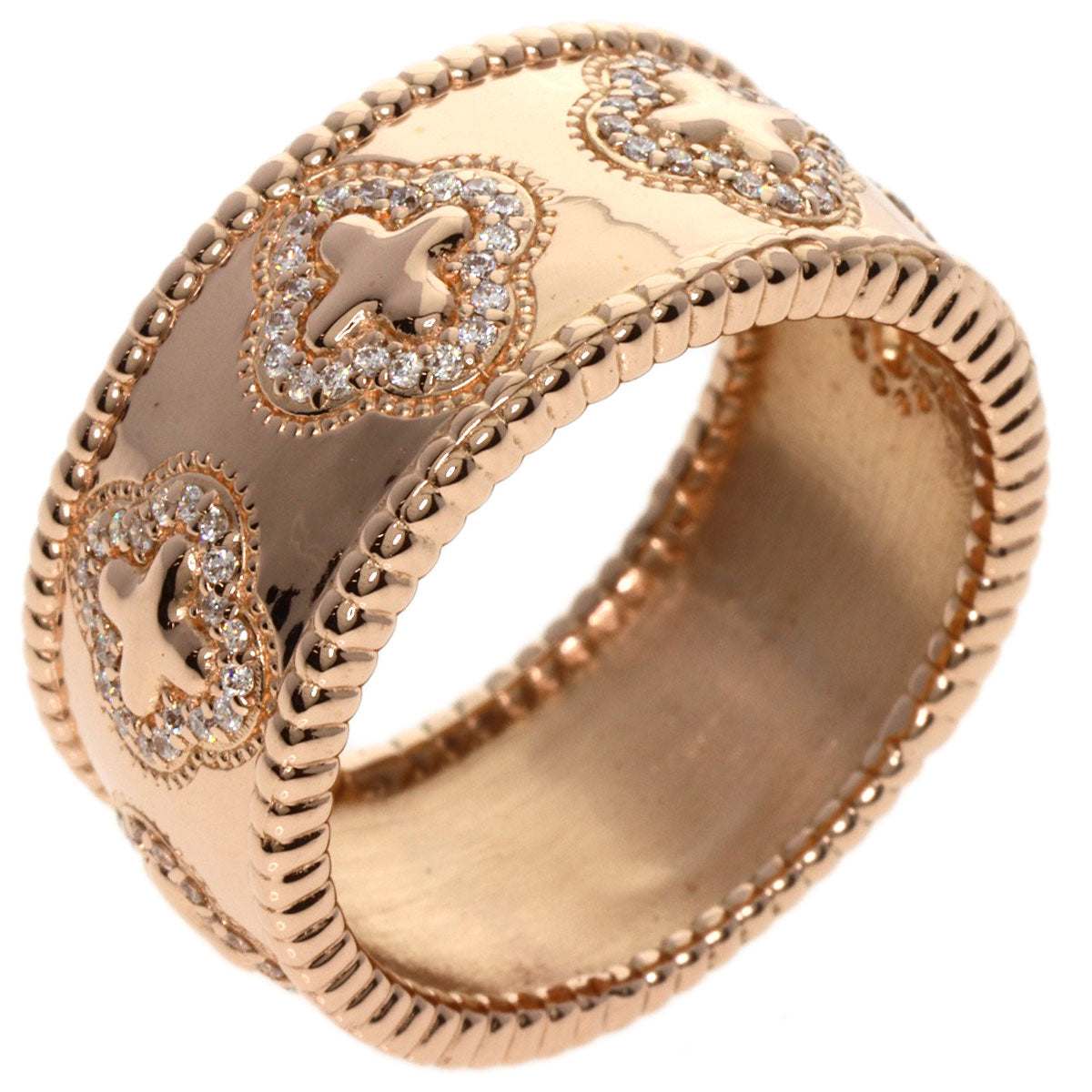 0.4ct Diamond Ring K18 Pink Gold 15.3g　Ladies