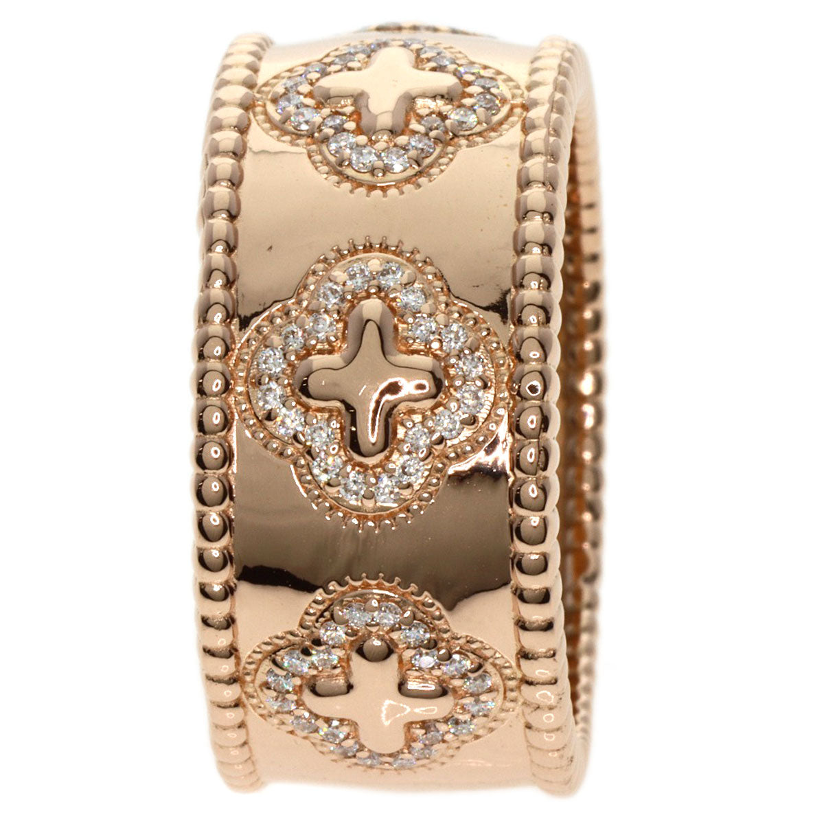 0.4ct Diamond Ring K18 Pink Gold 15.3g　Ladies