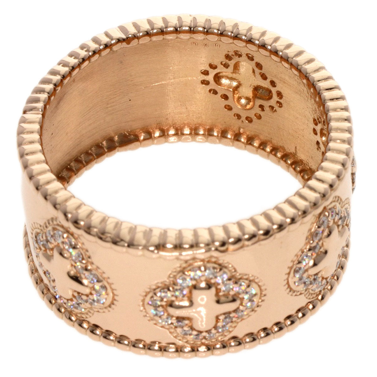 0.4ct Diamond Ring K18 Pink Gold 15.3g　Ladies