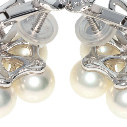 TASAKI Akoya Pearl Pearl Diamond Earring K18 White Gold Ladies [Used]