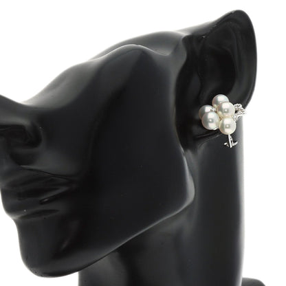 TASAKI Akoya Pearl Pearl Diamond Earring K18 White Gold Ladies [Used]