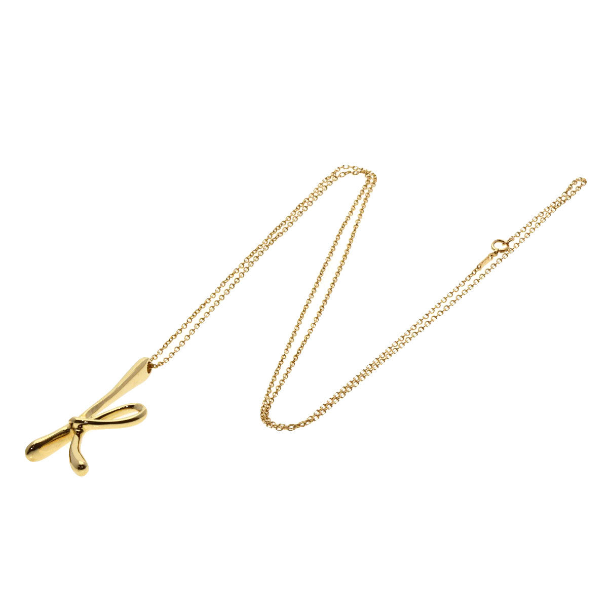 TIFFANY&Co.   Necklace Initial K Large K18 Yellow Gold Ladies