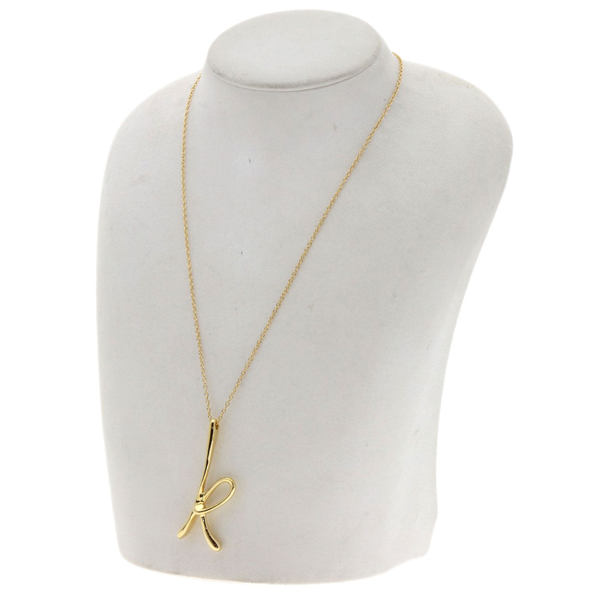 TIFFANY&Co.   Necklace Initial K Large K18 Yellow Gold Ladies