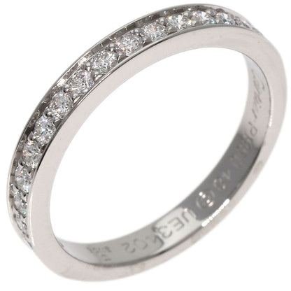 CARTIER   Ring Half Eternity Diamond #48 Platinum PT950 Ladies