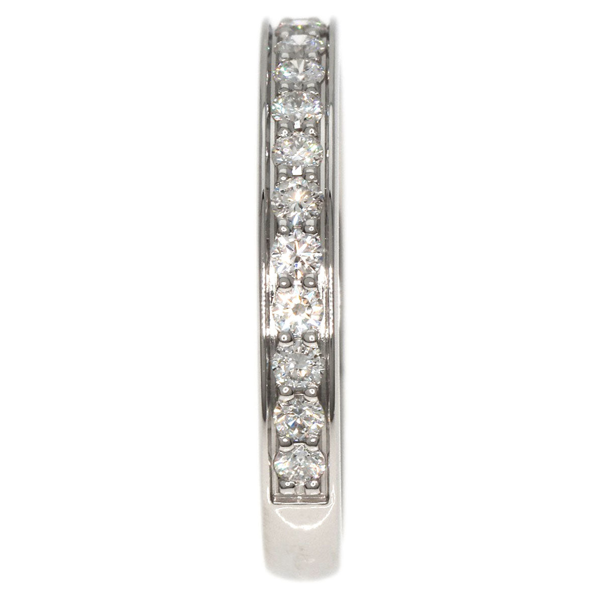 CARTIER   Ring Half Eternity Diamond #48 Platinum PT950 Ladies