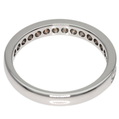 CARTIER   Ring Half Eternity Diamond #48 Platinum PT950 Ladies
