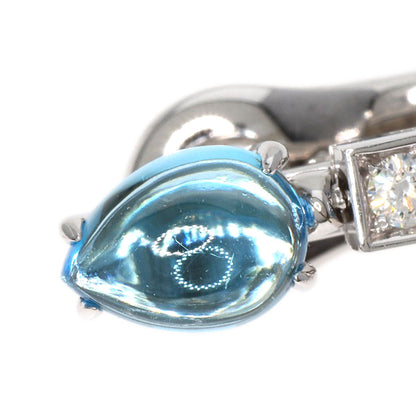 BVLGARI   earring Allegra Multi-Stone Citrin Blue Topaz Diamond K18 White Gold Ladies