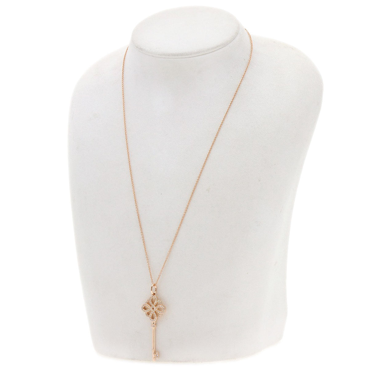 TIFFANY&Co.   Necklace Notkey Diamond K18 Pink Gold Ladies