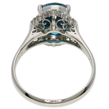 5.42ct zircon Diamond Ring Platinum PT900  7.24g　Ladies