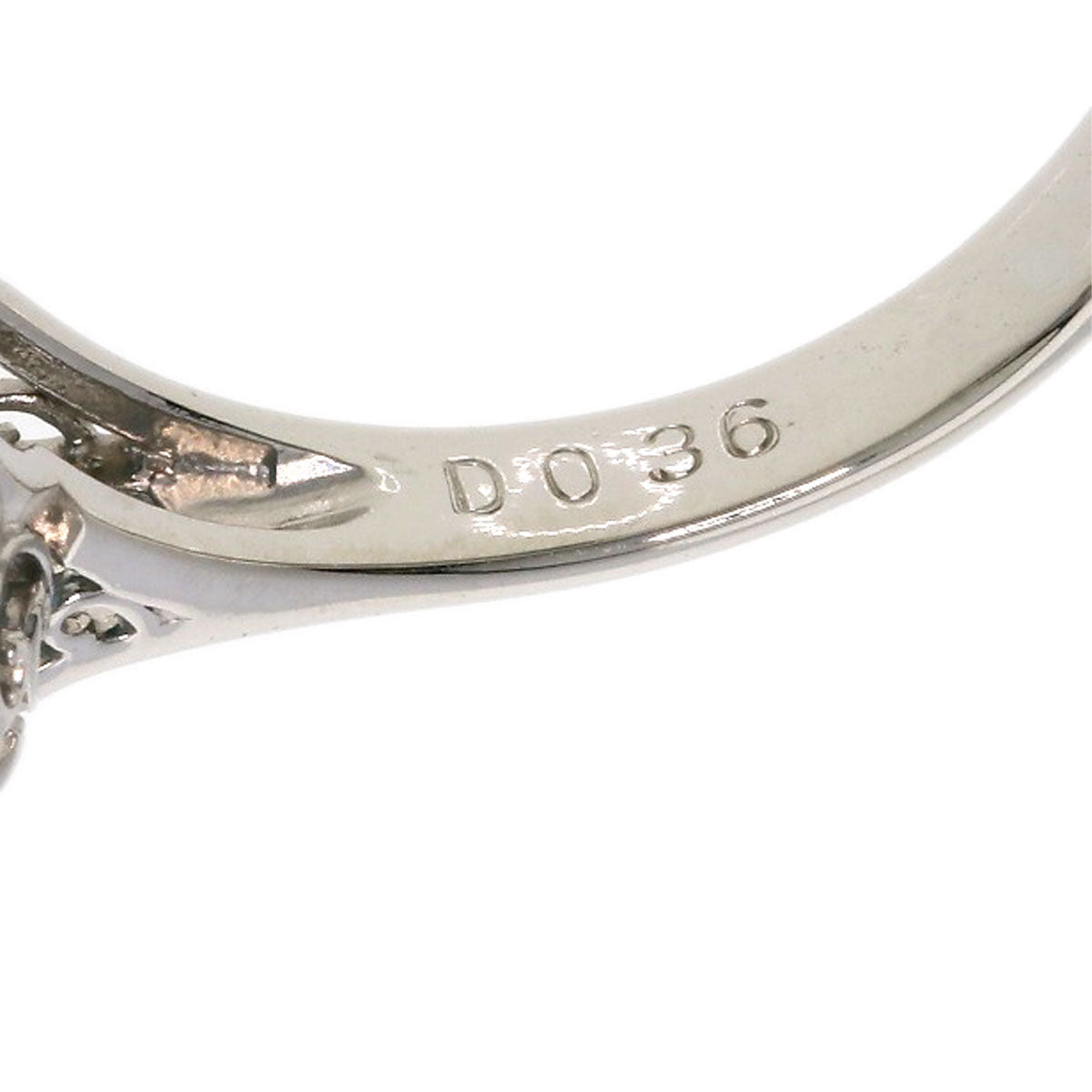 5.42ct zircon Diamond Ring Platinum PT900  7.24g　Ladies