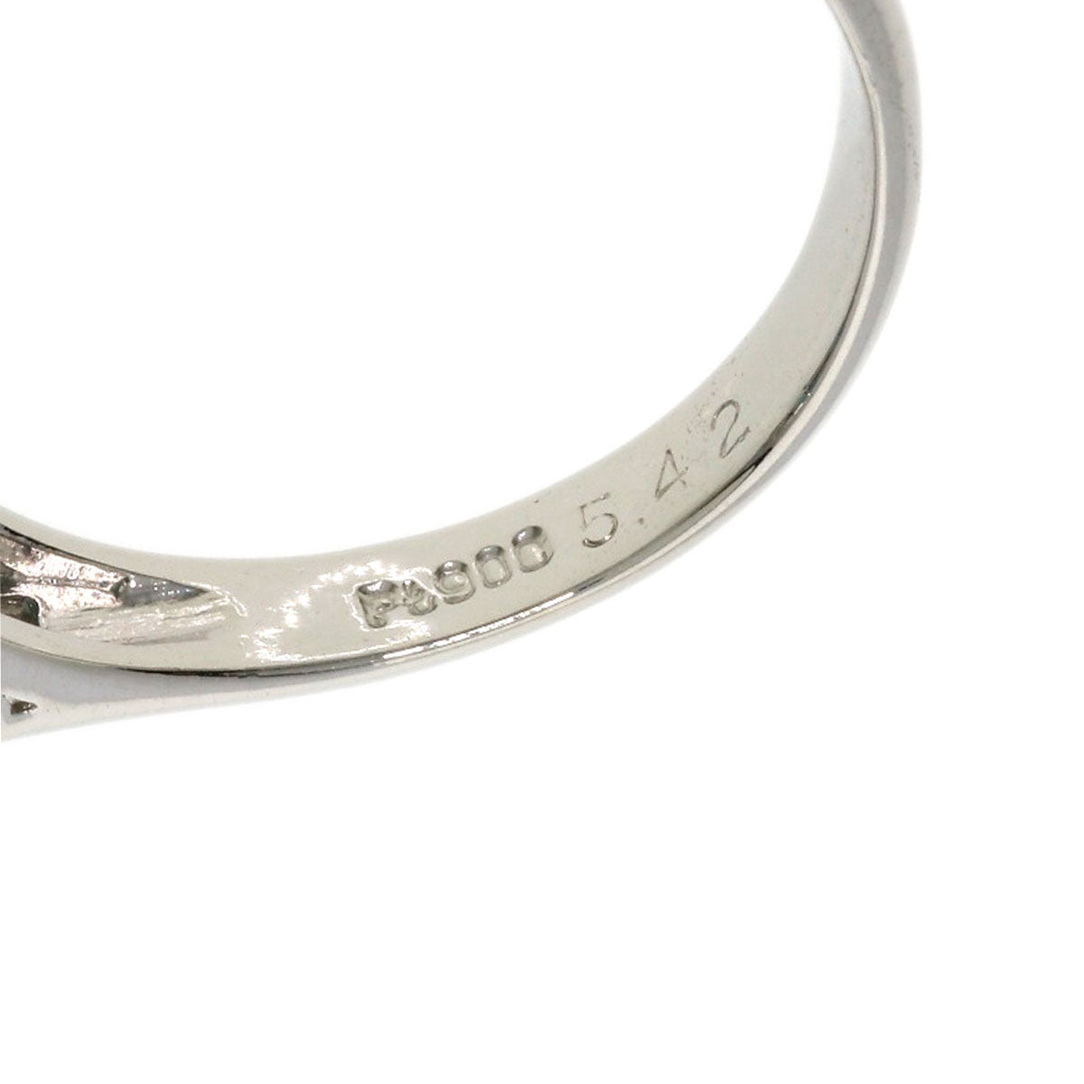 5.42ct zircon Diamond Ring Platinum PT900  7.24g　Ladies