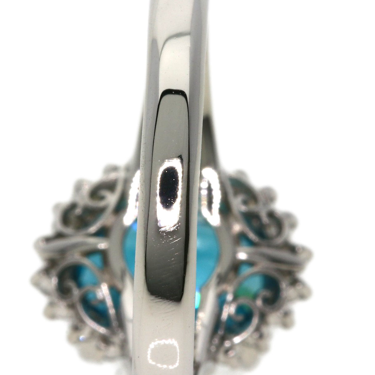 5.42ct zircon Diamond Ring Platinum PT900  7.24g　Ladies