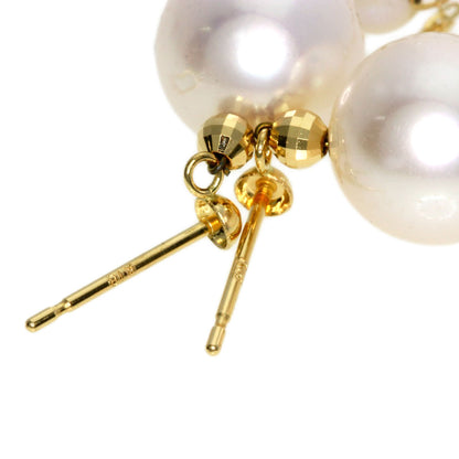 Akoya pearl Pearl earring K18 Yellow Gold  3.6g　Ladies