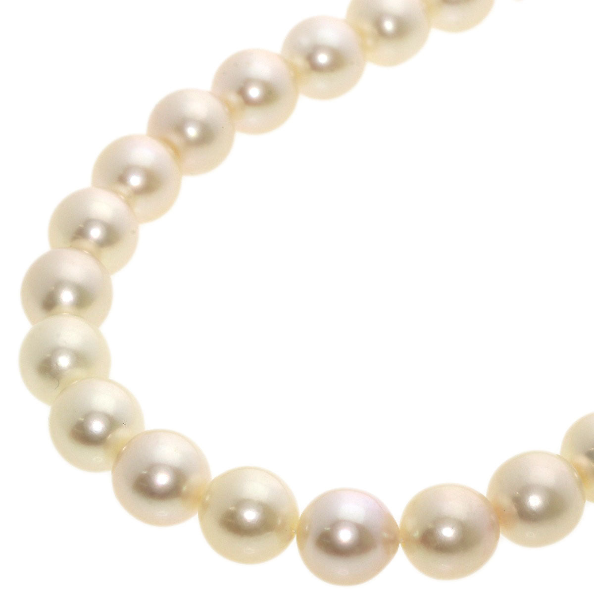 Akoya pearl Pearl Necklace Silver  45.9g　Ladies