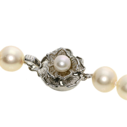 Akoya pearl Pearl Necklace Silver  45.9g　Ladies