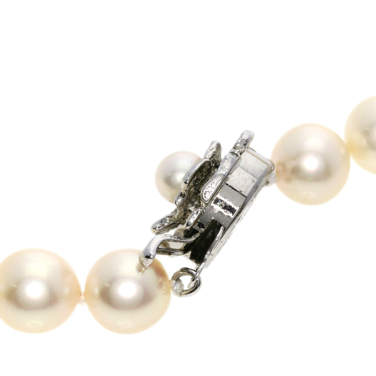 Akoya pearl Pearl Necklace Silver  45.9g　Ladies