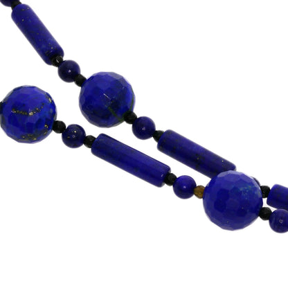 Lapis Lazuli & Azure stone Necklace K18 Yellow Gold  24.2g　Ladies