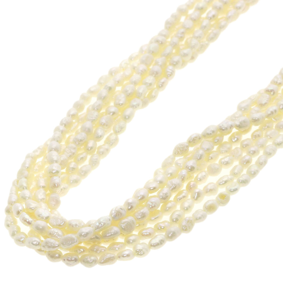 Freshwater Pearl 7 rows Necklace Silver 58.3g　Ladies