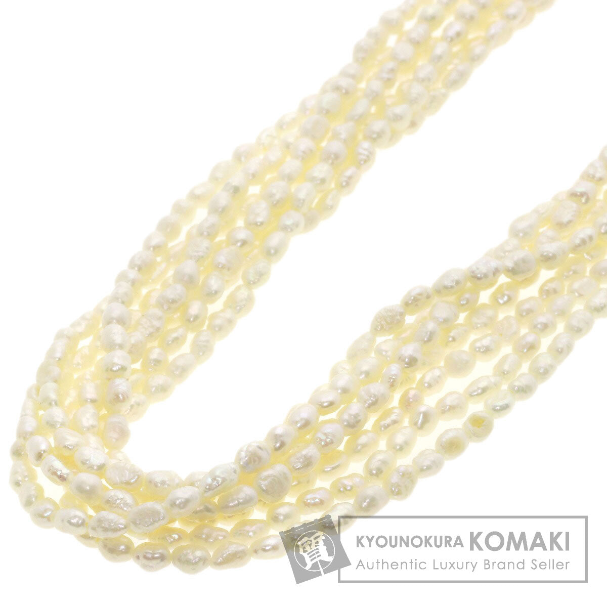 Freshwater Pearl 7 rows Necklace Silver 58.3g　Ladies