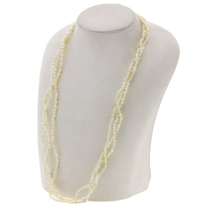 Freshwater Pearl Pearl 3-piece 6-piece Bracelet Set Necklace Metal SV 63.2g　Ladies