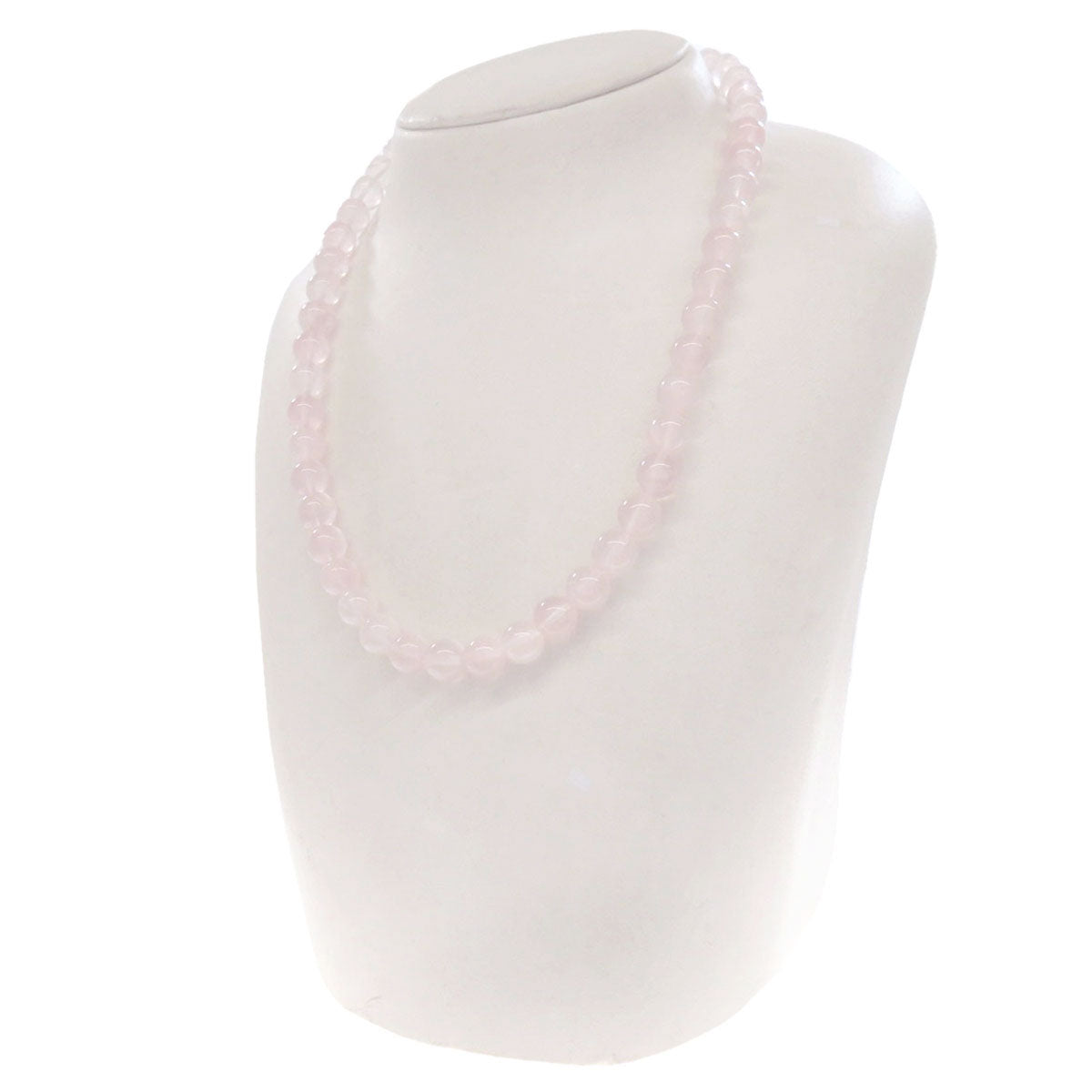 2-piece set Rose Quartz style Necklace Silver  40.5g　Ladies