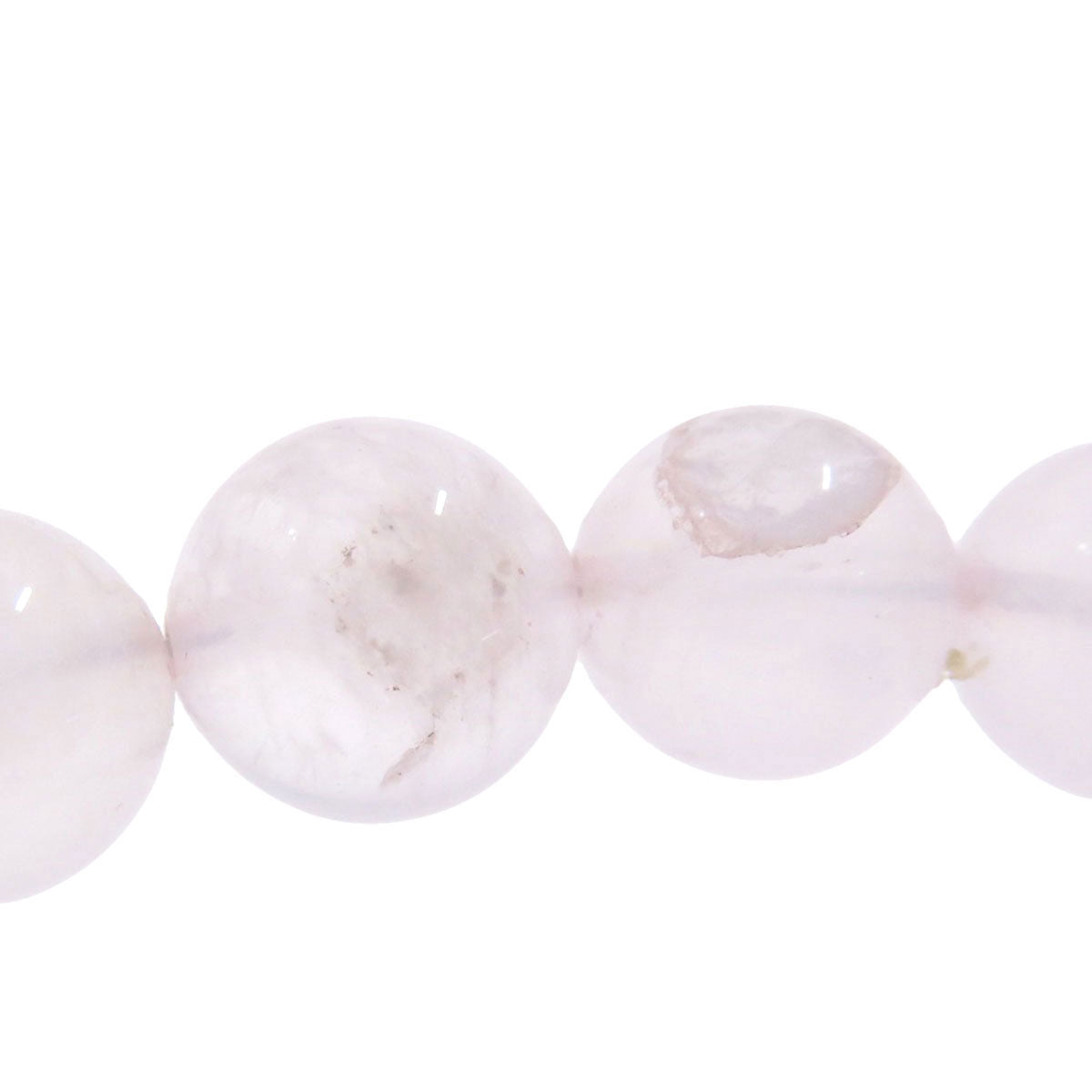 2-piece set Rose Quartz style Necklace Silver 40.5g　Ladies