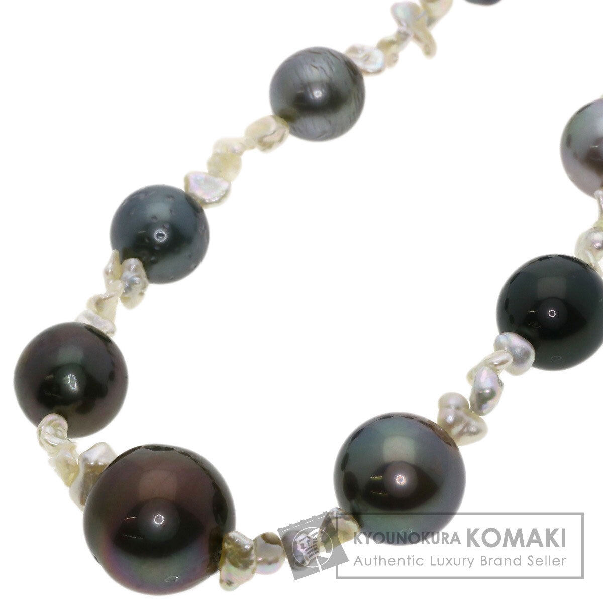 Pearl Pearl Keshi Pearl Necklace Silver  27.4g　Ladies