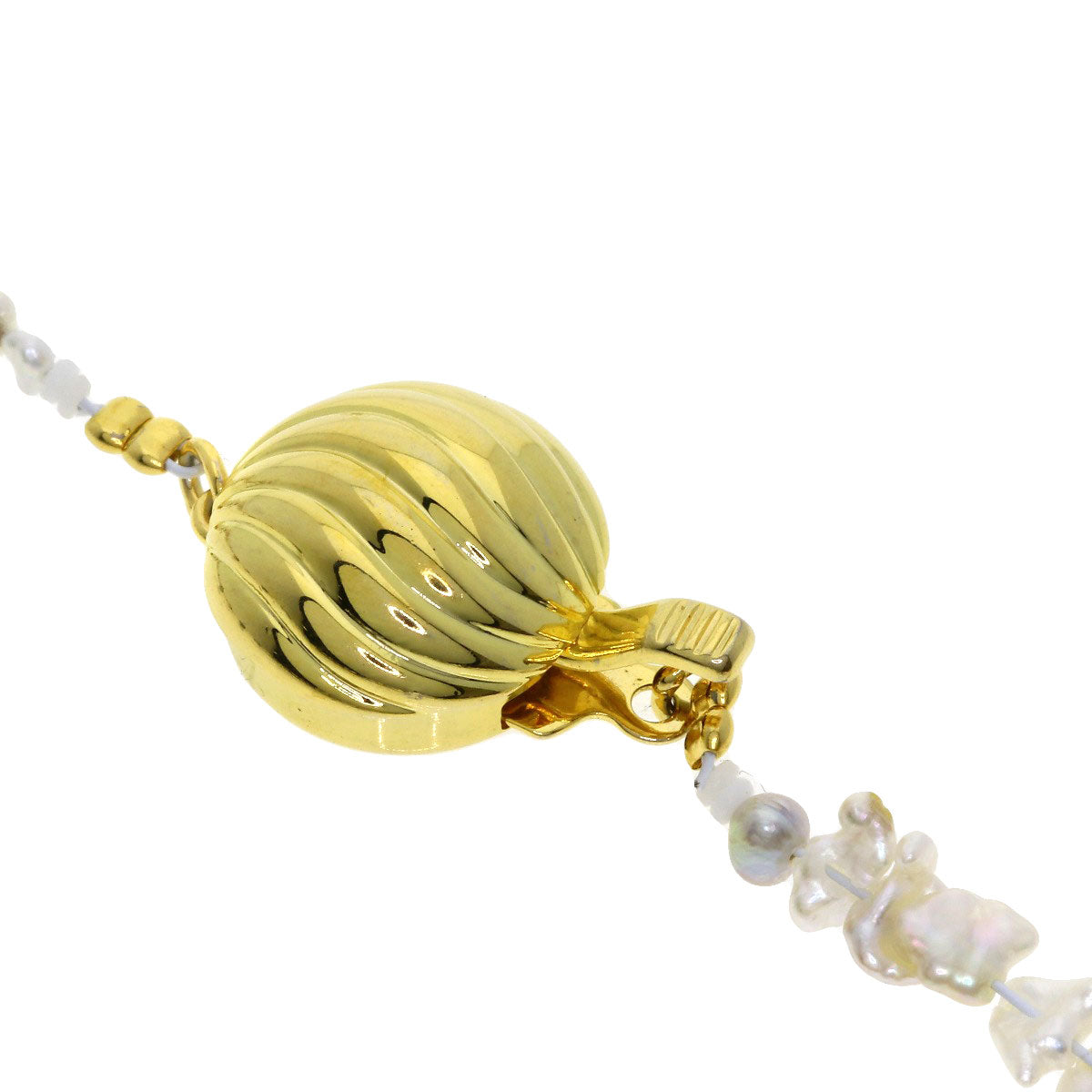 Pearl Pearl Keshi Pearl Necklace Silver 27.4g　Ladies