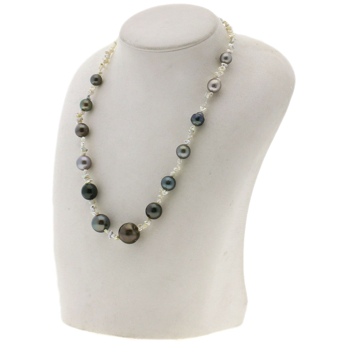Pearl Pearl Keshi Pearl Necklace Silver 27.4g　Ladies