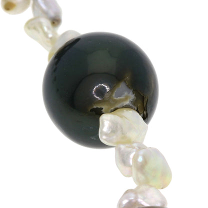 Pearl Pearl Keshi Pearl Necklace Silver 27.4g　Ladies